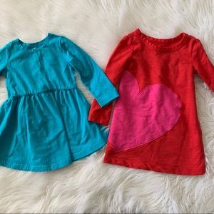 June & January Dress + Cat & Jack Heart Dress -SET
